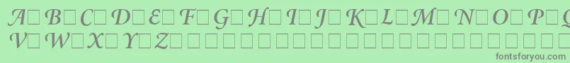 フォントAtlantixSwashSsiSemiBoldItalic – 緑の背景に灰色の文字