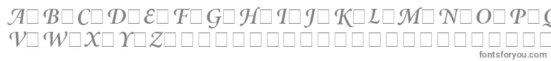 フォントAtlantixSwashSsiSemiBoldItalic – 白い背景に灰色の文字