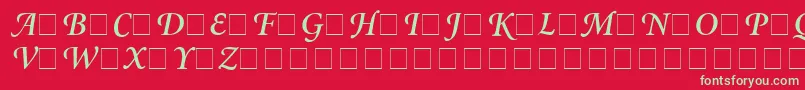 AtlantixSwashSsiSemiBoldItalic Font – Green Fonts on Red Background