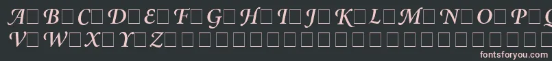 フォントAtlantixSwashSsiSemiBoldItalic – 黒い背景にピンクのフォント