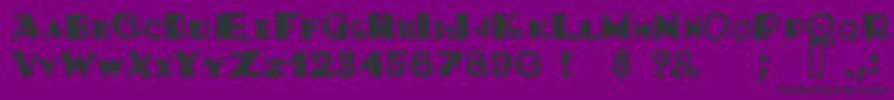Tacosrg Font – Black Fonts on Purple Background