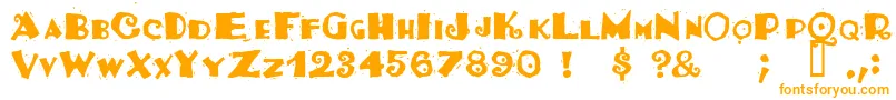 Tacosrg Font – Orange Fonts on White Background