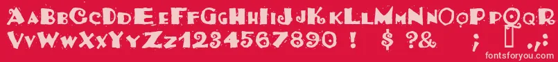 fuente Tacosrg – Fuentes Rosadas Sobre Fondo Rojo
