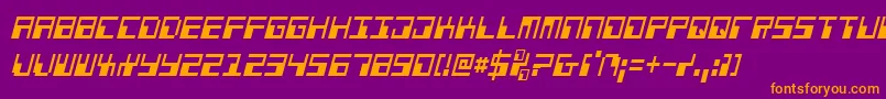 More about PhaserBankCondensedItalic Font PhaserBankCondensedItalic Font – Orange Fonts on Purple Background
