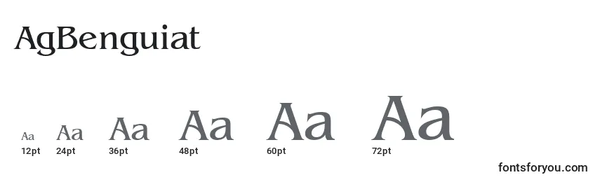 AgBenguiat Font Sizes