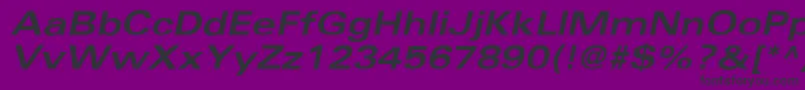 UniversBoldextobl Font – Black Fonts on Purple Background