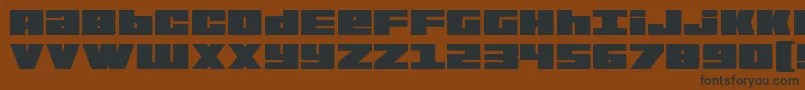 BoldKiller Font – Black Fonts on Brown Background