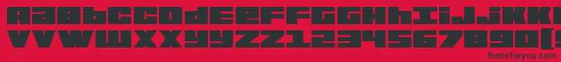 BoldKiller Font – Black Fonts on Red Background