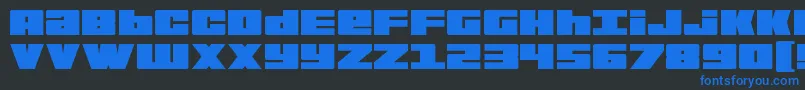 BoldKiller Font – Blue Fonts on Black Background