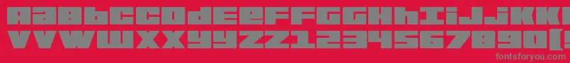 BoldKiller Font – Gray Fonts on Red Background