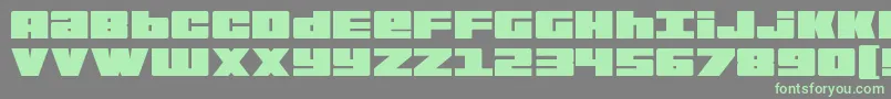 フォントBoldKiller – 灰色の背景に緑のフォント