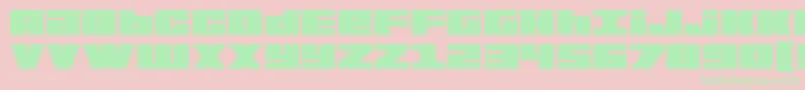 BoldKiller Font – Green Fonts on Pink Background