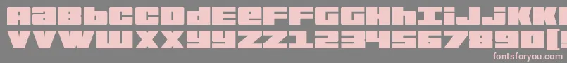 フォントBoldKiller – 灰色の背景にピンクのフォント