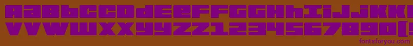 BoldKiller-fontti – violetit fontit ruskealla taustalla