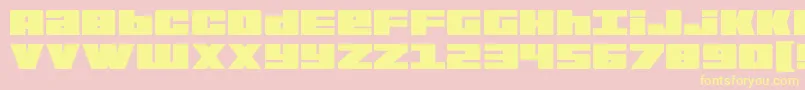 BoldKiller Font – Yellow Fonts on Pink Background