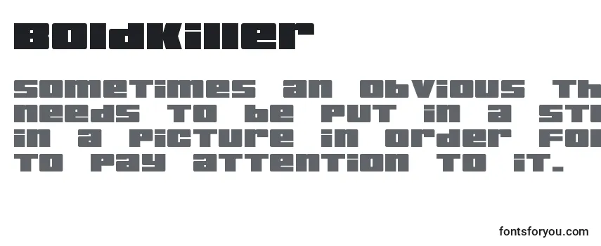Review of the BoldKiller Font