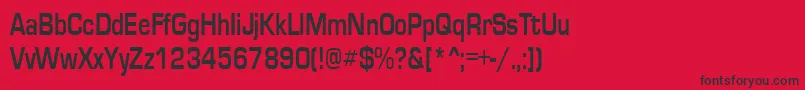 EurosecondRegular Font – Black Fonts on Red Background