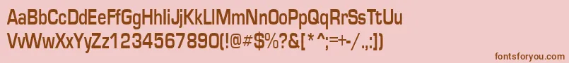 More about EurosecondRegular Font EurosecondRegular Font – Brown Fonts on Pink Background