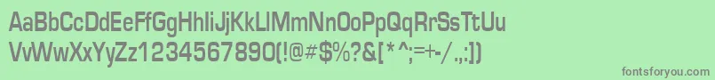 EurosecondRegular Font – Gray Fonts on Green Background