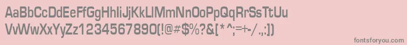 フォントEurosecondRegular – ピンクの背景に灰色の文字