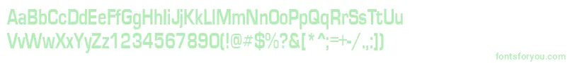 EurosecondRegular Font – Green Fonts on White Background