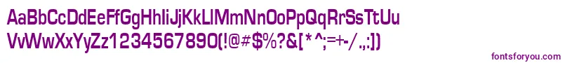 Шрифт EurosecondRegular – фиолетовые шрифты на белом фоне
