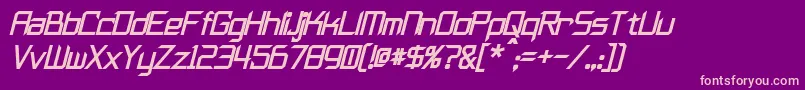 FurmaniteBoldItalic Font – Pink Fonts on Purple Background