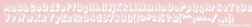 Gunplay3D Font – White Fonts on Pink Background