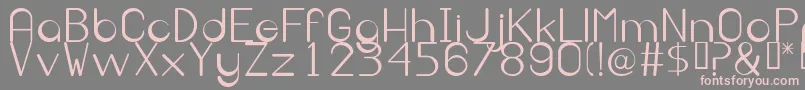 Irekani Font – Pink Fonts on Gray Background