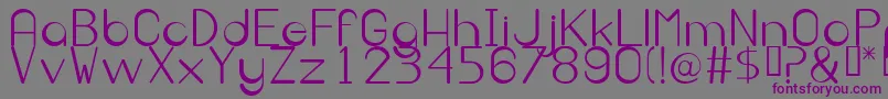 Irekani Font – Purple Fonts on Gray Background