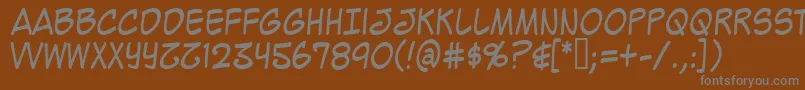 Mighzc Font – Gray Fonts on Brown Background