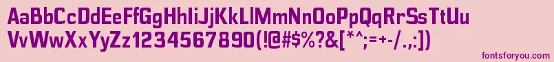 Шрифт PolyflecrgBold – фиолетовые шрифты на розовом фоне