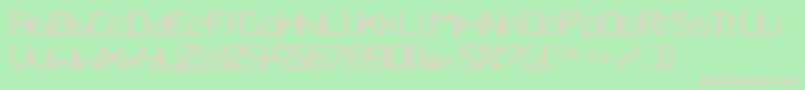 StealwerksClosedfine Font – Pink Fonts on Green Background