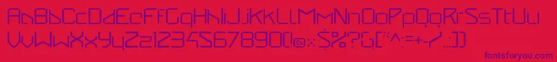 StealwerksClosedfine Font – Purple Fonts on Red Background