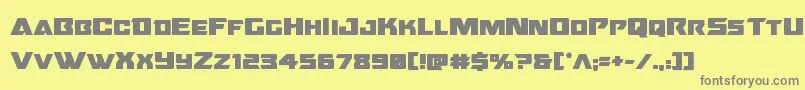 Oceanicdriftbold Font – Gray Fonts on Yellow Background