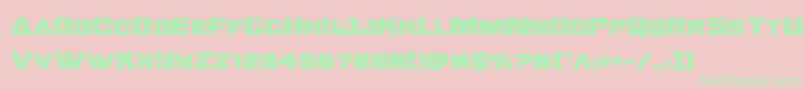 Oceanicdriftbold Font – Green Fonts on Pink Background