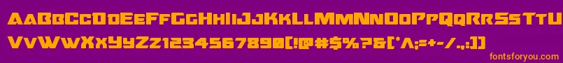 Oceanicdriftbold Font – Orange Fonts on Purple Background