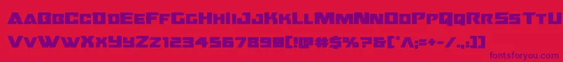 Oceanicdriftbold Font – Purple Fonts on Red Background