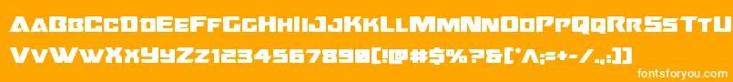 Oceanicdriftbold Font – White Fonts on Orange Background