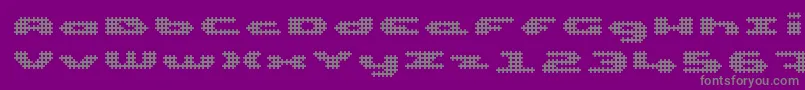 fuente UpTinyLcdFourDecoc – Fuentes Grises Sobre Fondo Morado