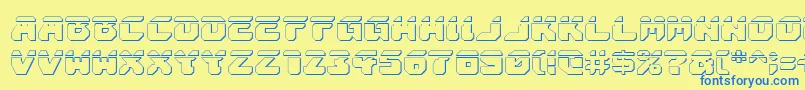 More about AstropolisLaser3D Font AstropolisLaser3D Font – Blue Fonts on Yellow Background
