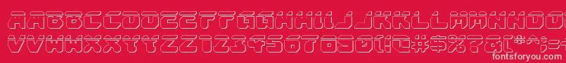 AstropolisLaser3D Font – Pink Fonts on Red Background