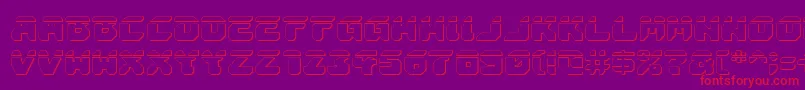 AstropolisLaser3D Font – Red Fonts on Purple Background