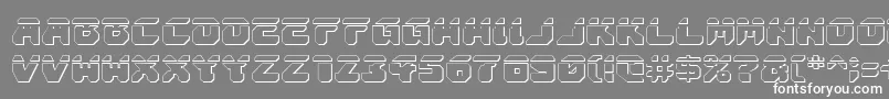 AstropolisLaser3D Font – White Fonts on Gray Background