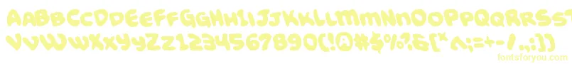 Шрифт Funnypagesleft – жёлтые шрифты