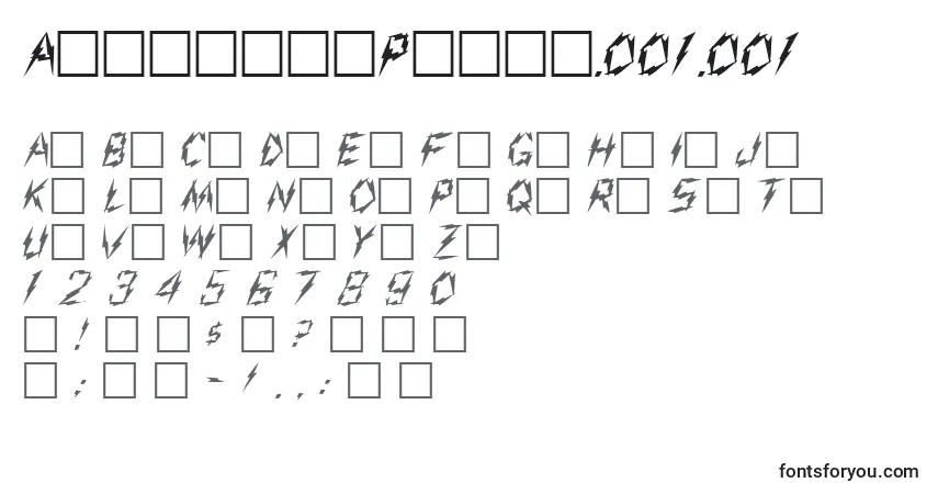 A fonte AarcoverPlain.001.001 – alfabeto, números, caracteres especiais