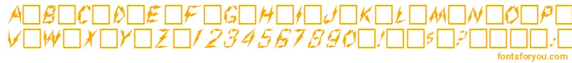 AarcoverPlain.001.001-fontti – oranssit fontit valkoisella taustalla