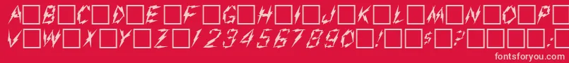 AarcoverPlain.001.001-Schriftart – Rosa Schriften auf rotem Hintergrund