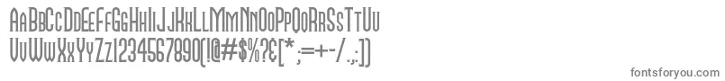 フォントNamesakenf – 白い背景に灰色の文字