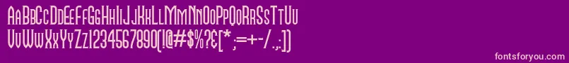 Namesakenf Font – Pink Fonts on Purple Background